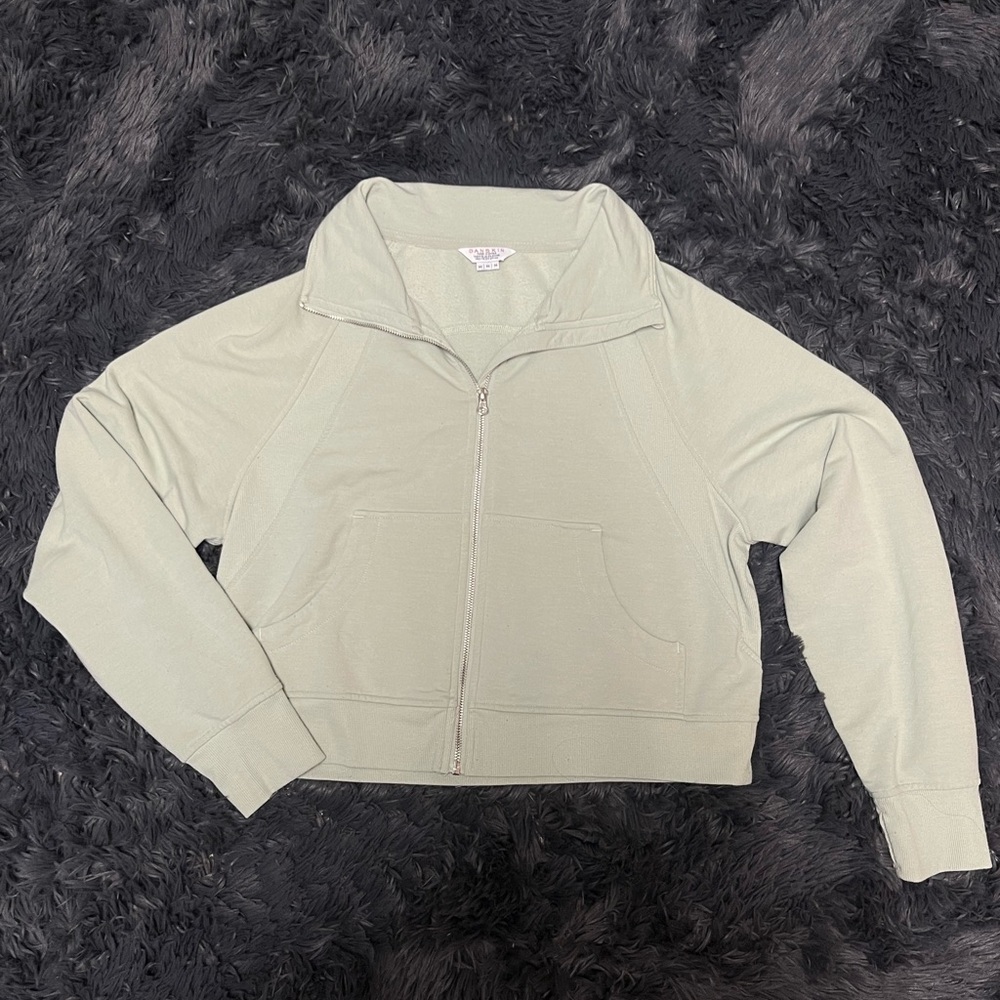 Danskin Sage Green Zip-Up Jacket